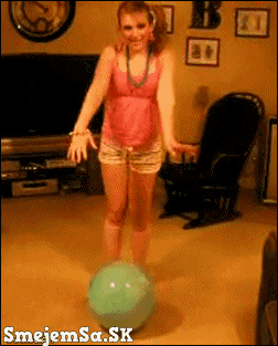 Girl-jumps-on-bouncy-ball