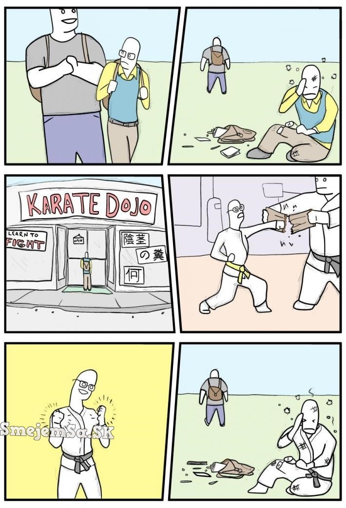 ani karate nepomíja