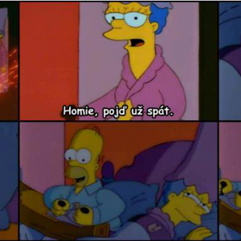 Homer zažraný do práce